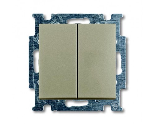 Механизм выключателя 2-кл. 1п СП Basic 55 10А IP20 с клавишей шампань ABB 2CKA001012A2167