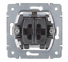 Механизм выключателя 2-кл. 2п СП Galea Life 10А IP21 250В с оранж. индикацией PRO21 1мА с нейтралью сер. Leg 775822