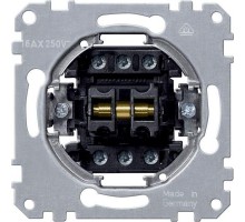 Механизм выключателя 2-кл. 2п СП Merten 16А IP20 1/2 пол. 1/2 напр. SchE MTN312000