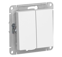 Механизм выключателя 2-кл. СП AtlasDesign 10А IP20 (сх. 5) 10AX бел. SchE ATN000151