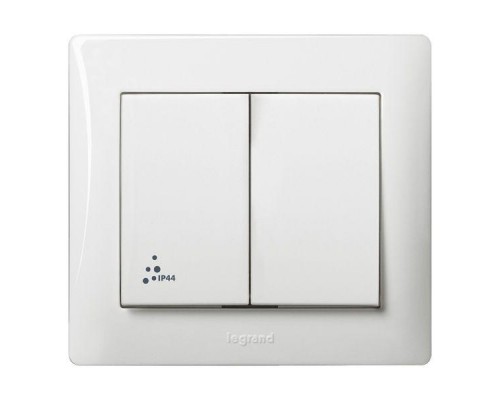 Механизм выключателя 2-кл. СП Galea Life 10А IP44 PRO21 бел. Leg 771021