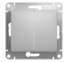 Механизм выключателя 2-кл. СП Glossa 10А IP20 (сх. 5) 10AX алюм. SchE GSL000351
