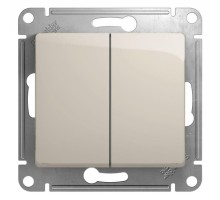 Механизм выключателя 2-кл. СП Glossa 10А IP20 (сх. 5) 10AX молочн. SchE GSL000951