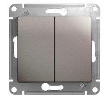 Механизм выключателя 2-кл. СП Glossa 10А IP20 (сх. 5) 10AX платина SchE GSL001251