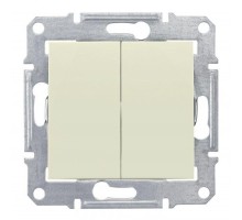 Механизм выключателя 2-кл. СП Sedna 10А IP44 (сх. 5) 250В беж. SchE SDN0300447