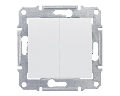 Механизм выключателя 2-кл. СП Sedna 10А IP44 (сх. 5) 250В бел. SchE SDN0300421
