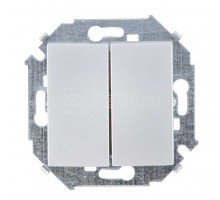 Механизм выключателя 2-кл. СП Simon 15 10А IP20 винт. зажим алюм. Simon 1591398-033