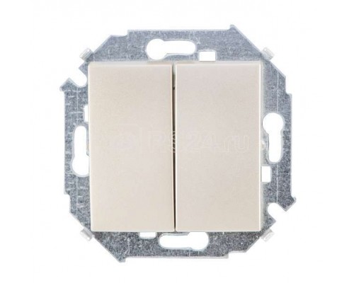 Механизм выключателя 2-кл. СП Simon 15 10А IP20 винт. зажим шампань Simon 1591398-034
