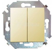 Механизм выключателя 2-кл. СП Simon 15 16А IP20 винт. зажим сл. кость Simon 1591398-031