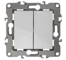 Механизм выключателя 2-кл. СП Эра12 10А IP20 12-1004-01 250В 10AX без м.лапок бел. Эра Б0014651