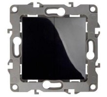 Механизм выключателя 2-кл. СП Эра12 10А IP20 12-1004-06 250В 10AX без м.лапок черн. Эра Б0014656