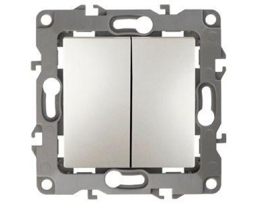 Механизм выключателя 2-кл. СП Эра12 10А IP20 12-1004-15 250В 10AX без м.лапок перламутр Эра Б0019314