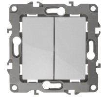 Механизм выключателя 2-кл. СП Эра12 10А IP20 12-1104-01 250В 10AX бел. Эра Б0014645