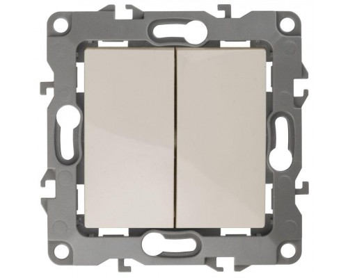 Механизм выключателя 2-кл. СП Эра12 10А IP20 12-1104-02 250В 10AX сл. кость Эра Б0014646