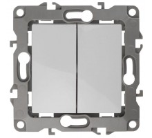Механизм выключателя 2-кл. СП Эра12 10А IP20 12А-1004-01 250В 10AX Al+Cu бел. Эра Б0038585