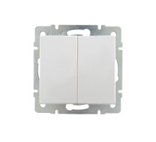 Механизм выключателя 2-кл. СП Рейн IP20 бел. LEZARD 703-0288-101