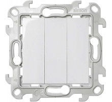Механизм выключателя 3-кл. 1п 2мод. СП Simon 24 10А IP20 бел. Simon 2450391-030