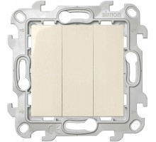 Механизм выключателя 3-кл. 1п 2мод. СП Simon 24 10А IP20 сл. кость Simon 2450391-031