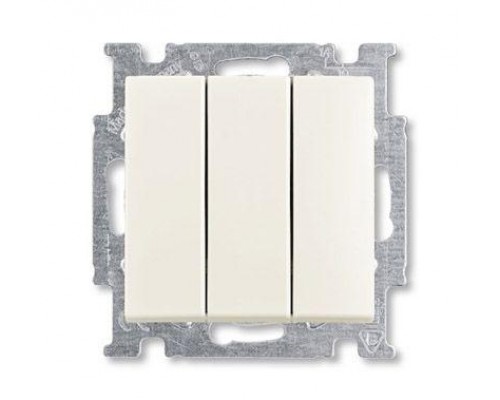 Механизм выключателя 3-кл. 1п СП Basic 55 16А IP20 250В с клавишей chalet-white ABB 2CKA001012A2183
