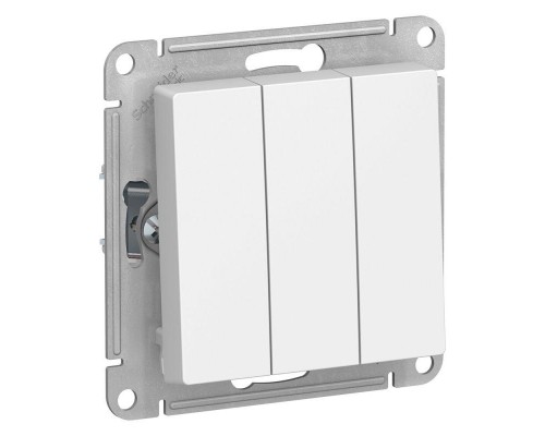 Механизм выключателя 3-кл. СП AtlasDesign 10А IP20 (сх. 1+1+1) 10AX бел. SchE ATN000131
