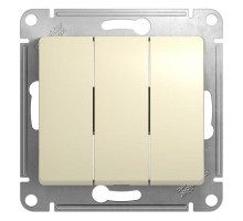 Механизм выключателя 3-кл. СП Glossa 10А IP20 (сх. 1+1+1) 10AX беж. SchE GSL000231