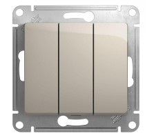 Механизм выключателя 3-кл. СП Glossa 10А IP20 (сх. 3) 10AX молочн. SchE GSL000931