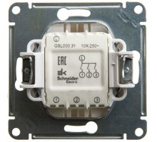 Механизм выключателя 3-кл. СП Glossa 10А IP20 (сх. 3) 10AX перламутр SchE GSL000631