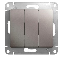Механизм выключателя 3-кл. СП Glossa 10А IP20 (сх. 3) 10AX платина SchE GSL001231