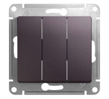 Механизм выключателя 3-кл. СП Glossa 10А IP20 (сх. 3) 10AX сиренев. туман SchE GSL001431