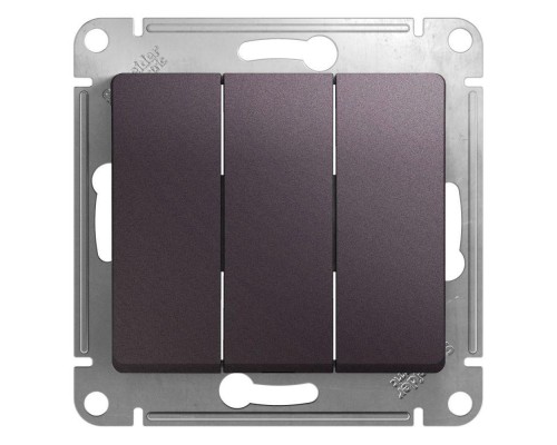 Механизм выключателя 3-кл. СП Glossa 10А IP20 (сх. 3) 10AX сиренев. туман SchE GSL001431