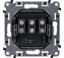 Механизм выключателя 3-кл. СП Valena Life 10А IP20 250В 10AX с лиц. панелью винт. зажимы сл. кость Leg 752503