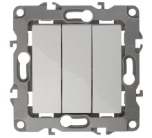 Механизм выключателя 3-кл. СП Эра12 10А IP20 12-1107-01 250В 10AX бел. Эра Б0014669