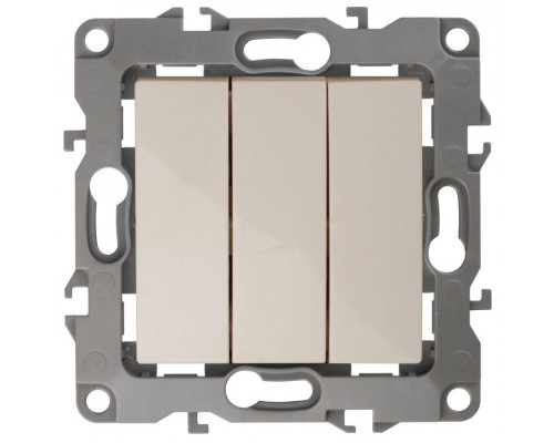 Механизм выключателя 3-кл. СП Эра12 10А IP20 12-1107-02 250В 10AX сл. кость Эра Б0014670