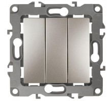 Механизм выключателя 3-кл. СП Эра12 10А IP20 12-1107-04 250В 10AX шампань Эра Б0014672