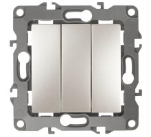 Механизм выключателя 3-кл. СП Эра12 10А IP20 12-1107-15 250В 10AX перламутр Эра Б0019302