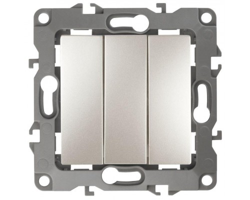Механизм выключателя 3-кл. СП Эра12 10А IP20 12-1107-15 250В 10AX перламутр Эра Б0019302