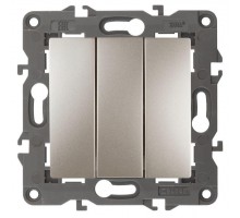 Механизм выключателя 3-кл. СП Эра Elegance 10А IP20 14-1107-04 250В 10AX шампань Эра Б0034253