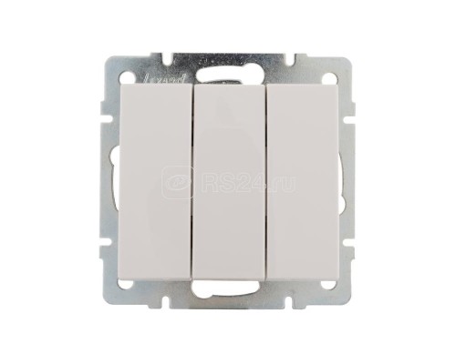 Механизм выключателя 3-кл. СП Рейн IP20 бел. LEZARD 703-0288-109