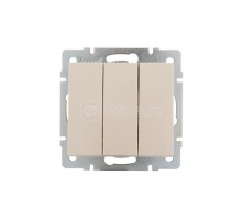 Механизм выключателя 3-кл. СП Рейн IP20 крем. LEZARD 703-0388-109