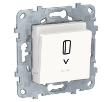 Механизм выключателя UNICA NEW карточный с подсветкой 10А бел. SchE NU528318