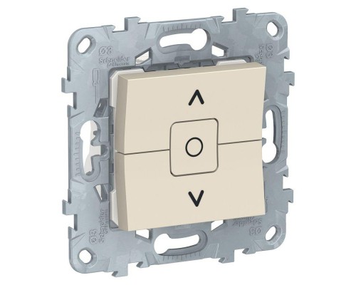 Механизм выключателя жалюзи 2-кл. 2мод. СП Unica New 6А IP21 (сх. 4) беж. SchE NU520844