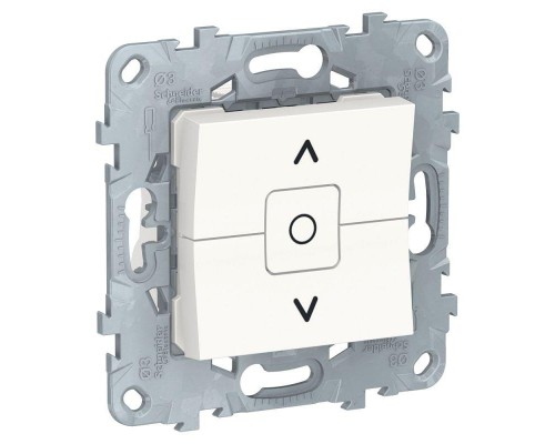Механизм выключателя жалюзи 2-кл. 2мод. СП Unica New 6А IP21 (сх. 4) бел. SchE NU520818