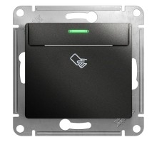 Механизм выключателя карточного 1-кл. 1мод. СП Glossa 10А IP20 (сх. 6) антрацит SchE GSL000769