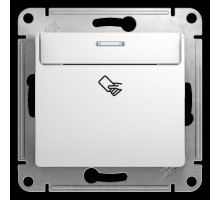 Механизм выключателя карточного 1-кл. 1мод. СП Glossa 10А IP20 (сх. 6) бел. SchE GSL000169