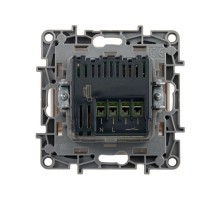 Механизм выключателя карточного 1-кл. СП Etika 2А IP20 с выдержкой времени и подсветкой для гостиничных номеров бел. Leg 672293