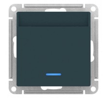 Механизм выключателя карточного 2мод. СП AtlasDesign 10А IP20 без задержки времени изумруд SchE ATN000867