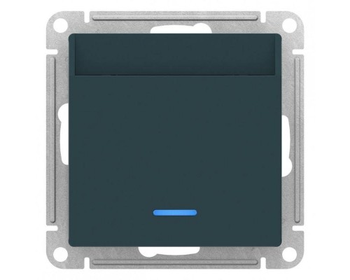 Механизм выключателя карточного 2мод. СП AtlasDesign 10А IP20 без задержки времени изумруд SchE ATN000867
