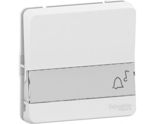 Механизм выключателя кнопочного Mureva Styl с полем для маркировки бел. IP55 SchE MUR39129