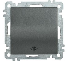 Механизм выключателя перекрестного 1-кл. СП Bolero 10А IP20 ВС10-1-3-Б антрацит ИЭК EVB13-K95-10