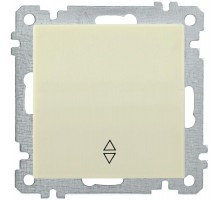 Механизм выключателя проходного 1-кл. СП Bolero 10А IP20 ВС10-1-2-Б крем. ИЭК EVB12-K33-10